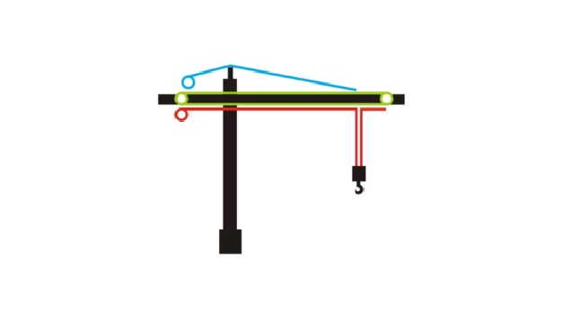 Schematic diagram of construction machinery